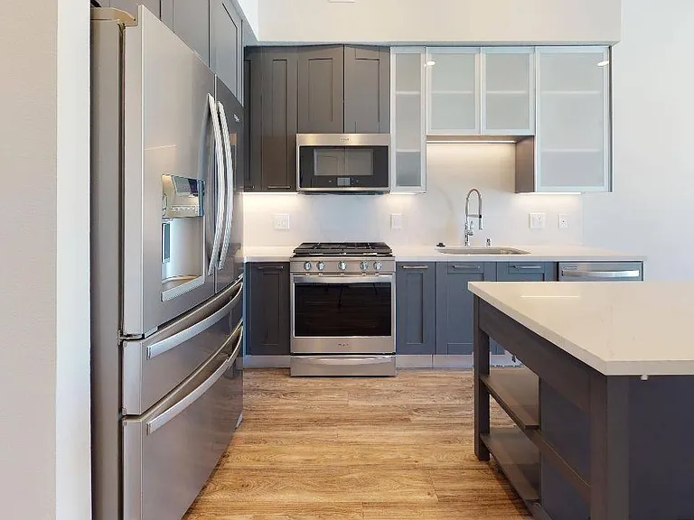 Double-door refrigerator in some homes.*