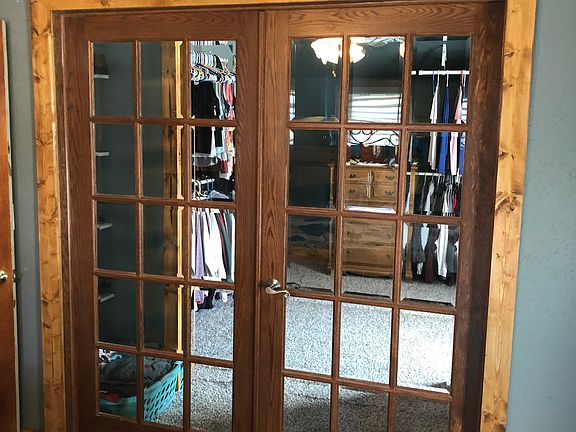 French doors to Walk-in Clos