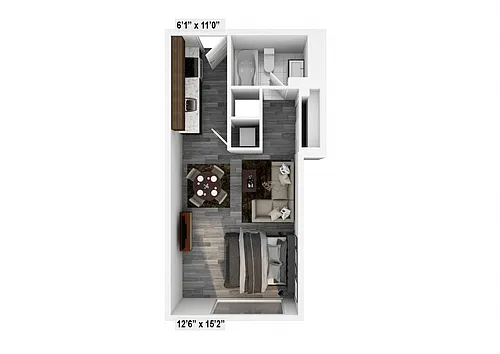 Floor plan Studio Standard