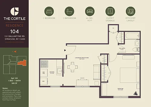 Floor plan 104