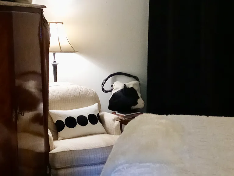 Glimpse of bedroom