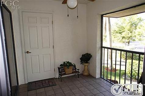 You can enter the screened lanai from the Florida room or the Master Bedroom, Tile flooring, storage closet.