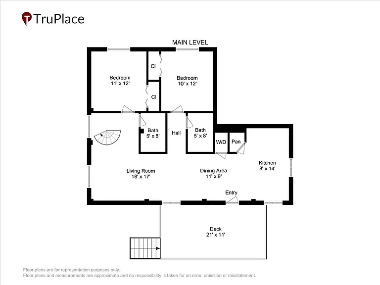 Main Level Floor Plan