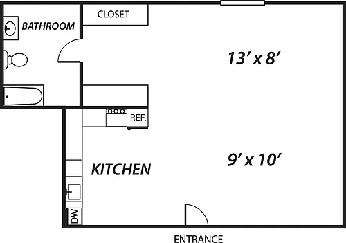Floor plan Studio 2
