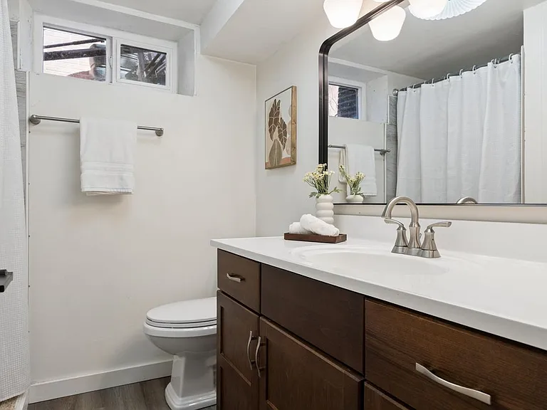 full bathroom in basement