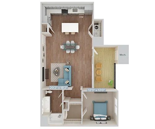 Floor plan Furnished-f-A21