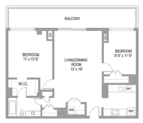 Floor plan 2x1 Modernized