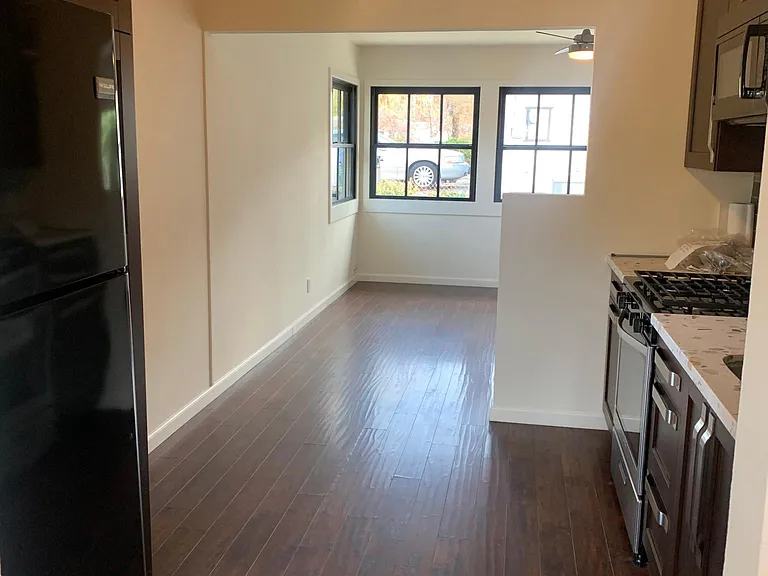 Kitchen view through to living room