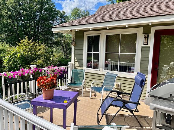 year old porch w gas grill