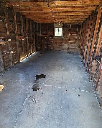 Shed interior