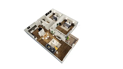 Floor plan 2x1a