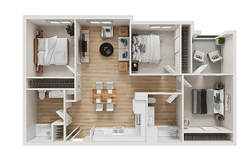 Floor plan 3 Bedrooms