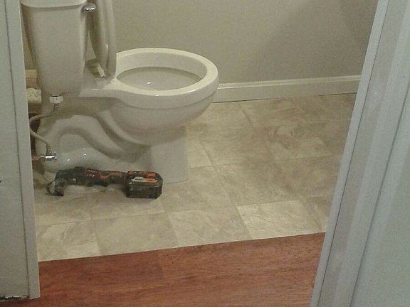 renovated toilet and sink area