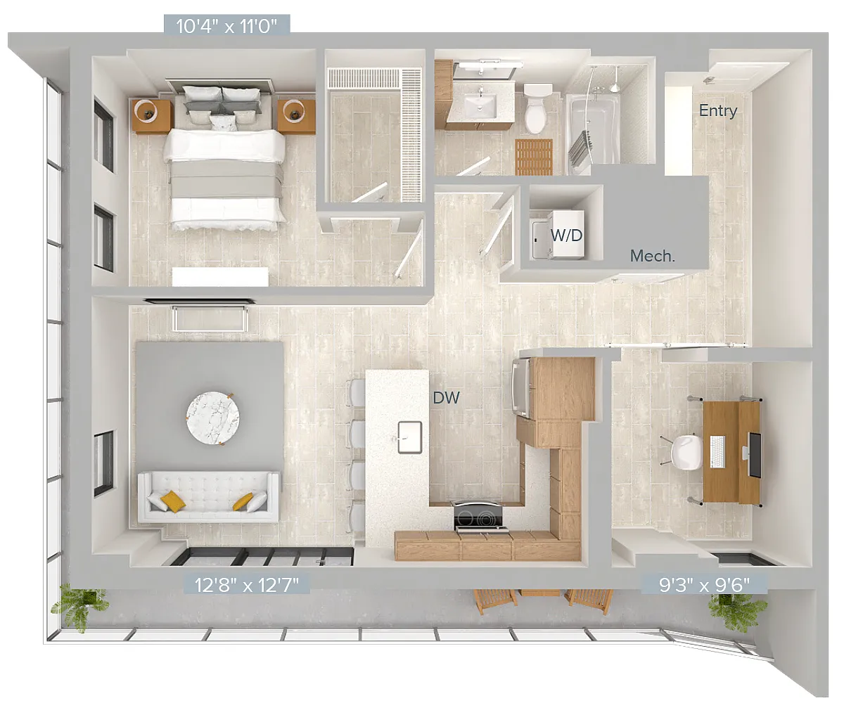 Floor plan A9D