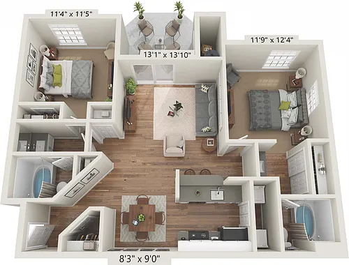 Floor plan B1 Montery