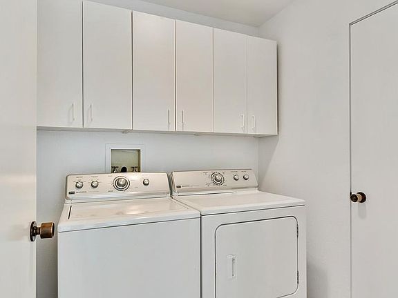 Laundry room and door to garage