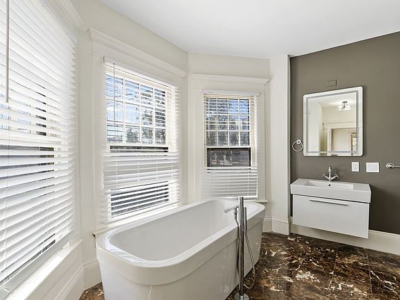 Oversized soaking tub for the times you just need to relax.