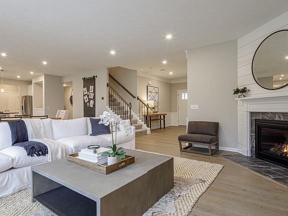 Spacious Gathering Room with Fireplace