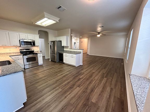 kitchen and living room