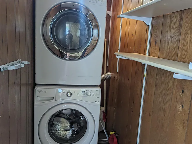 In unit laundry located in pantry attached to kitchen