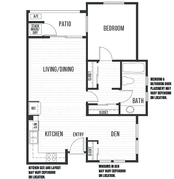 Floor plan Plan 1B