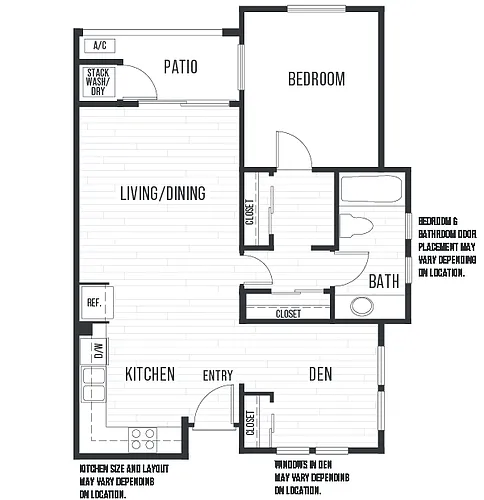 Floor plan Plan 1B