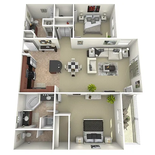 Floor plan 2X2