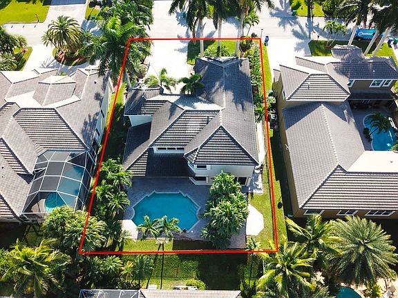 Rear elevation with pool