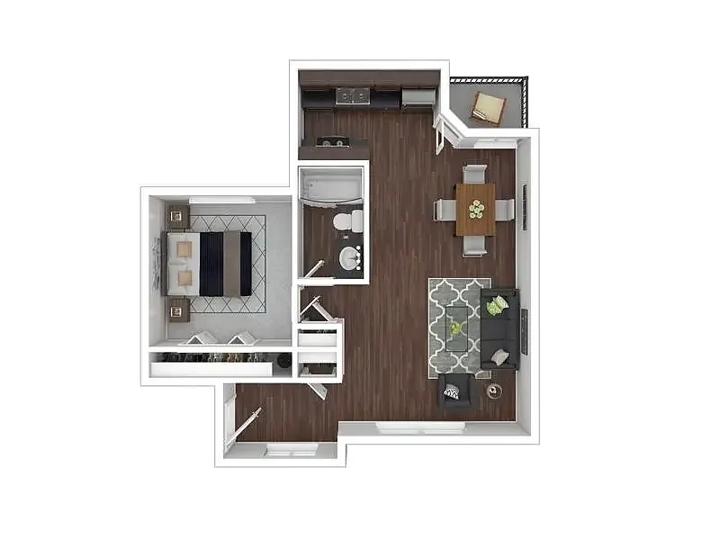 Floor plan 1X1