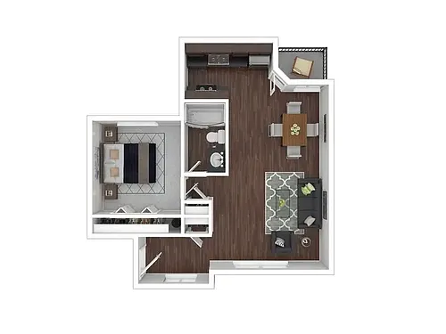 Floor plan 1X1