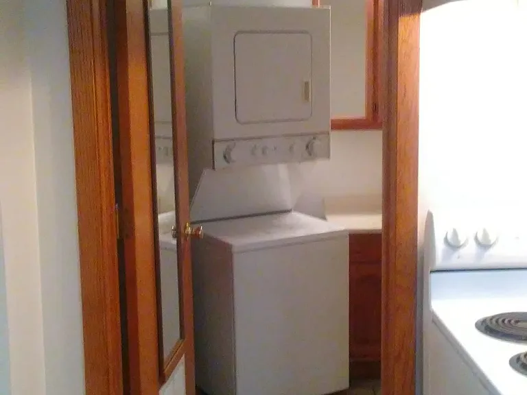 Washer and dryer on site