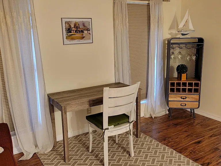 Desk in the living room