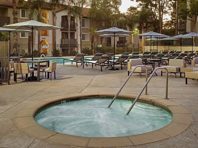 Spa and sundeck