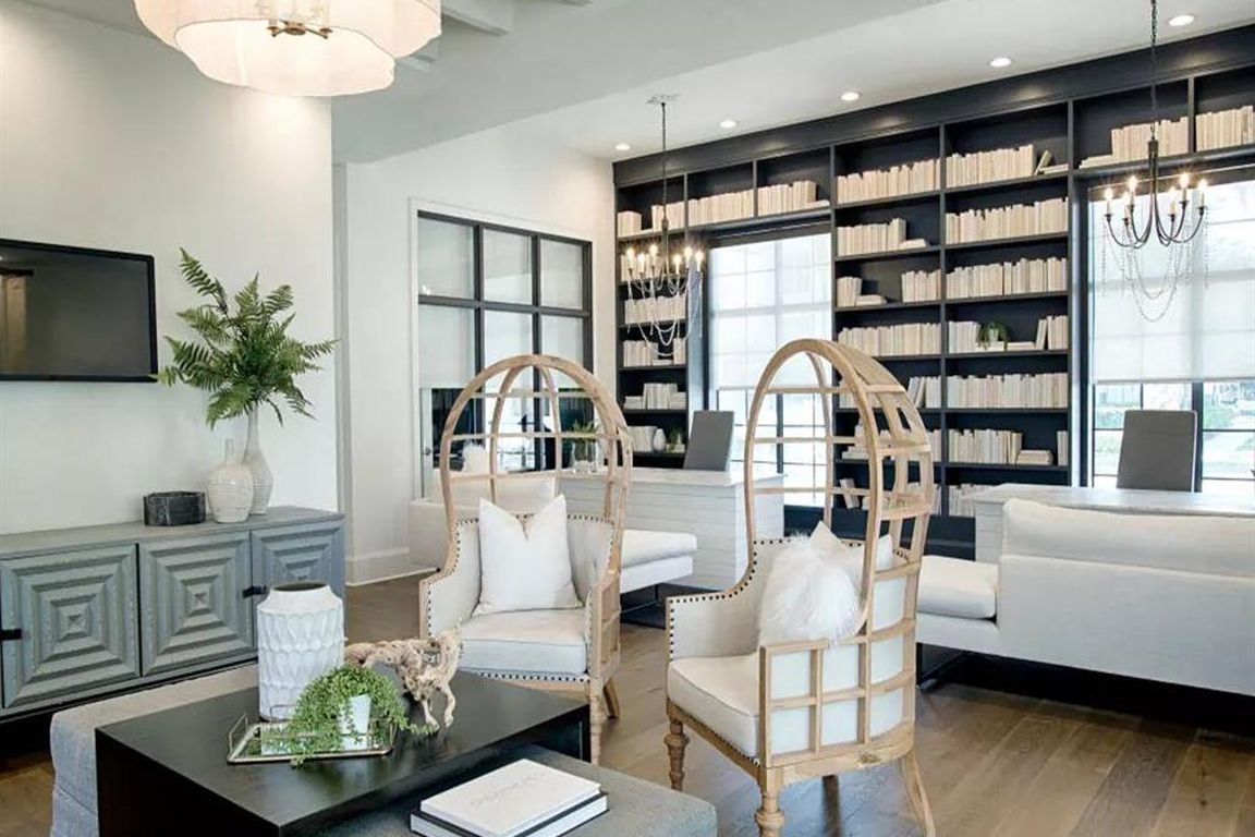 Amenities Galore--Library and Work Pods