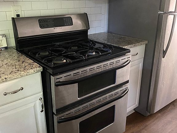 double oven gas stove