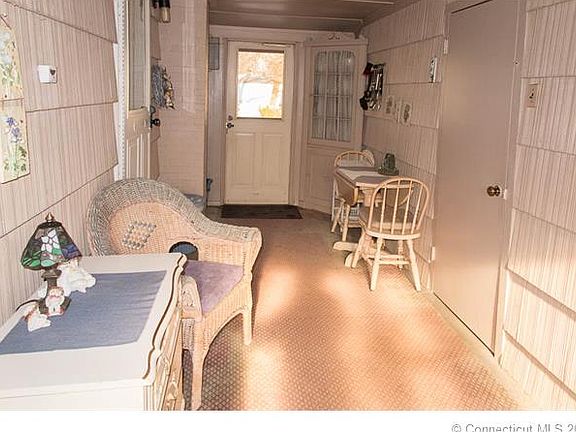 View of back door from encl...