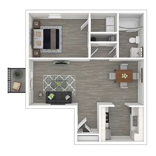 Floor plan 1X1