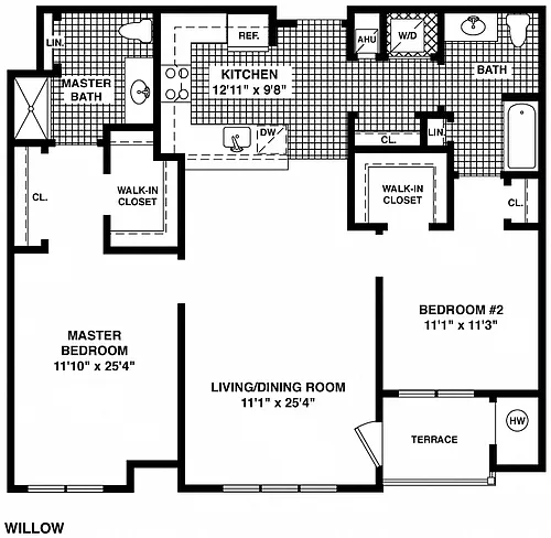 Floor plan Willow