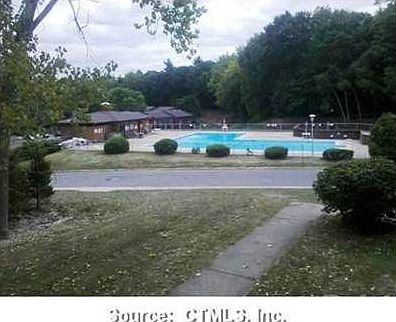 Deck overlooking pool