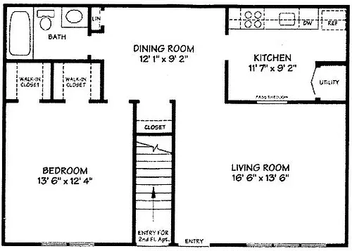 Floor plan 1 Bedroom