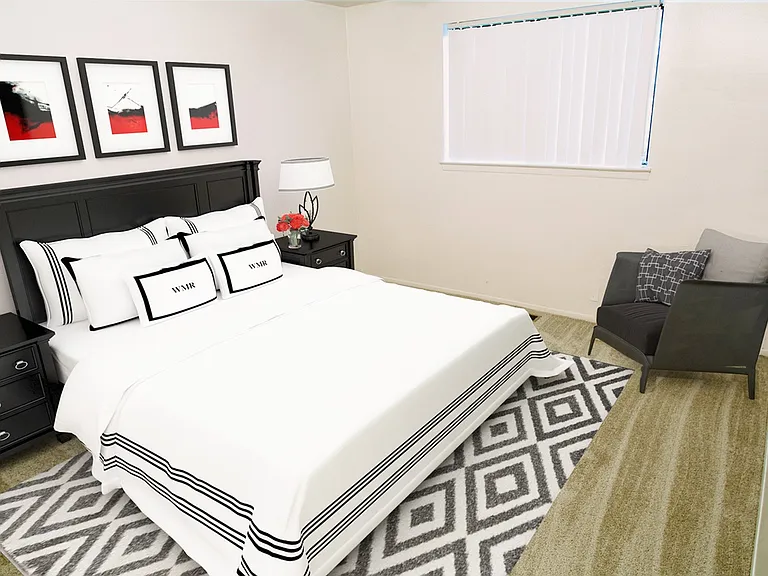 Huge primary bedroom with wallk in closet and dressing area