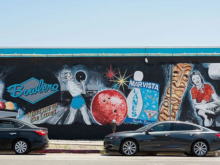 Local bowling alley Bowlero located in Mar Vista