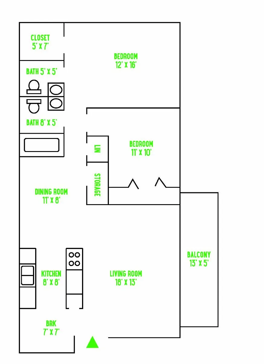 Floor plan 2BR