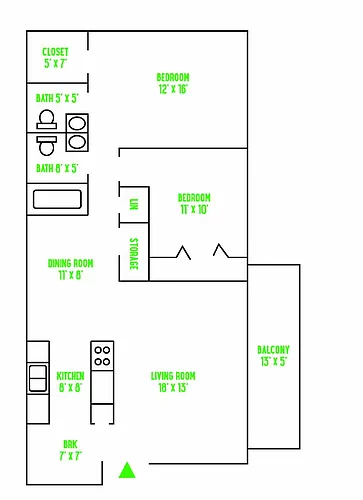 Floor plan 2BR
