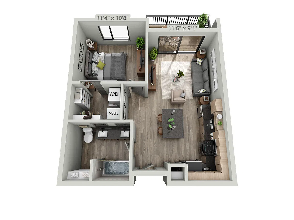 Floor plan Walker 1.1