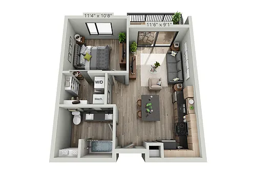 Floor plan Walker 1.1