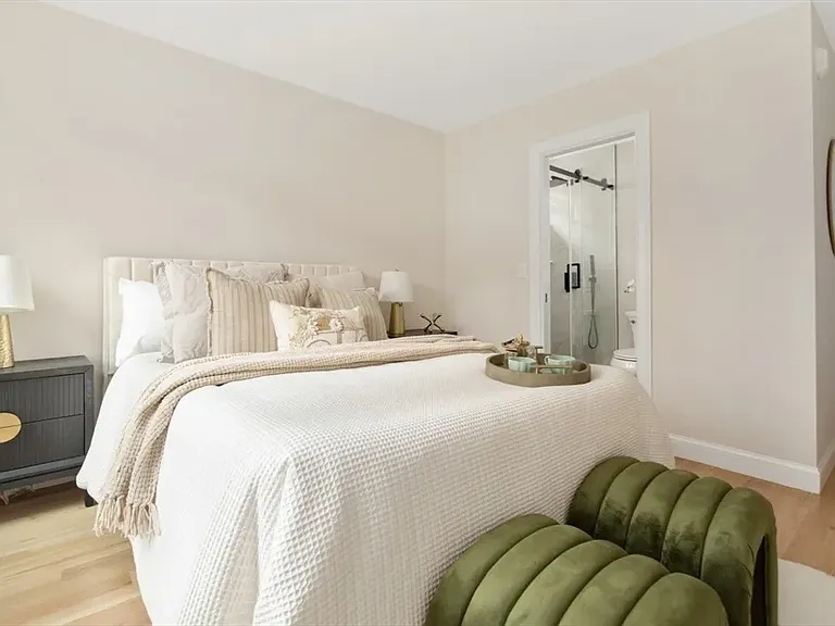 Peace and privacy: A quiet, generously-sized retreat with ample closet space and direct access to your private en-suite.