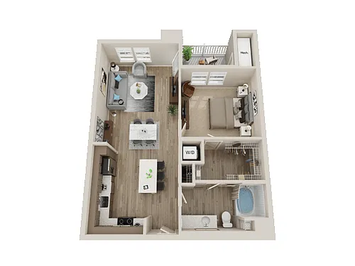 Floor plan 1X1 A3