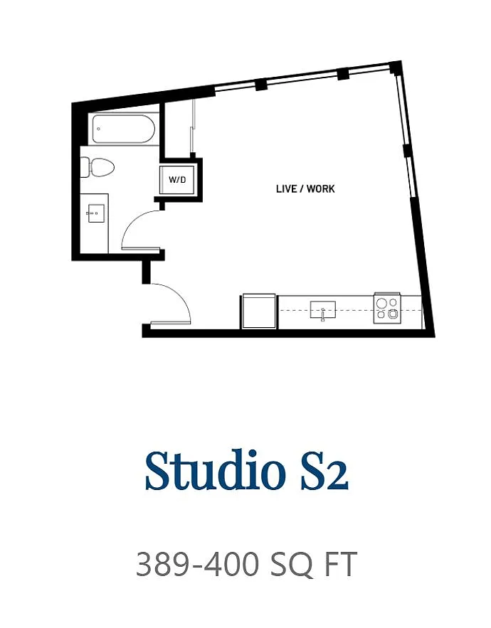 Floor plan Studio S2