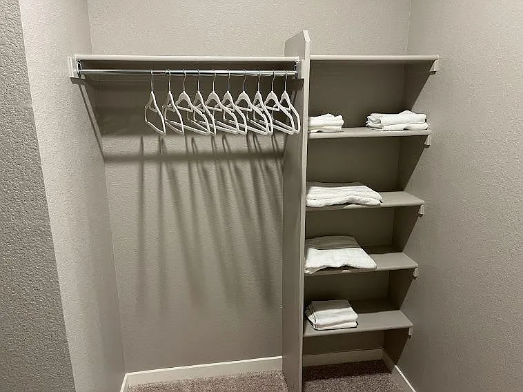Closet Space with hangers